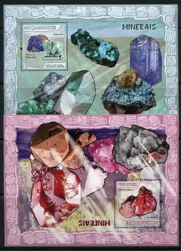 Mosambik 2007 Mineralien Minerals Block 207-208 Postfrisch MNH