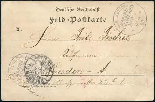 DP China 1900 Boxeraufstand MSP 49 Straßburg 1. Transportstaffel Gibraltar /536