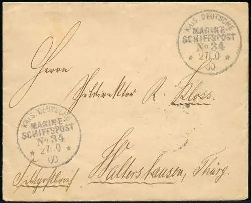 DP China 1900 Boxeraufstand MSP No. 34 SMS Kurfürst F-W Wusung Haltershausen/508