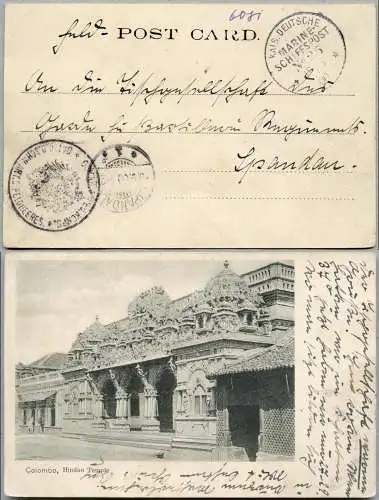 DP China 1900 Boxeraufstand MSP 25 Halle 1. Transportstaffel AK Colombo / 530