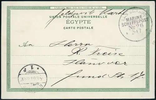 DP China 1901 Boxeraufstand MSP 26 "Rhein"/Ablösung AK Port Said Hannover / 580