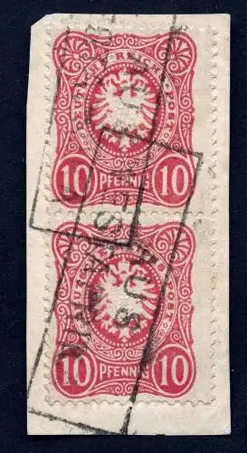 Dt. Seepost 1886 Aus Westafrika DR 41 Paaar Briefstück Schiffspost / 4