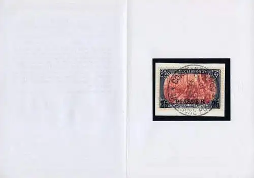 DP Türkei 1903 Michel 23 II Briefstück Luxus C`nopel 30/9/05 Attest BPP / 72