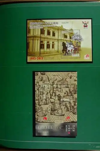 China PRC 2013 Jahrbuch Luxusversion mit Macau Hongkong + China-Kleinbögen MNH