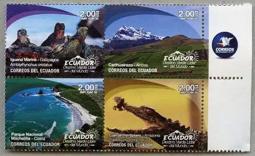 Ecuador 2018 Galapagos Schildkröten Berg Küste Kaiman Naturparks Frosch MNH