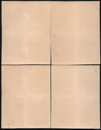 Brasilien VARIG 1931 Kpl. Satz Akzeptierte Entwürfe Blocks/4 Kartonpapier V14-23