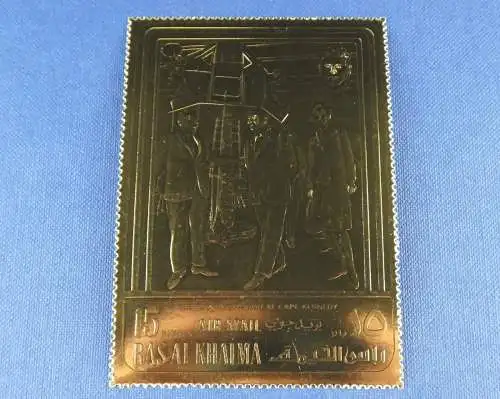 Raumfahrt Space 1972 Ras al-Khaima Pompidou B772 A Perf Gold MNH/764