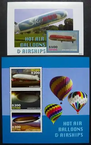 Guyana 2006 Luftschiffe Air Ships Luftfahrt Aviation 7868-7870 Block 808 MNH