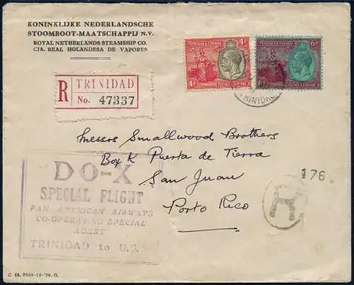 Trinidad 1931 DO-X Reko-Brief San Juan Puerto Rico Harms 51 b DOX RAR / 1006