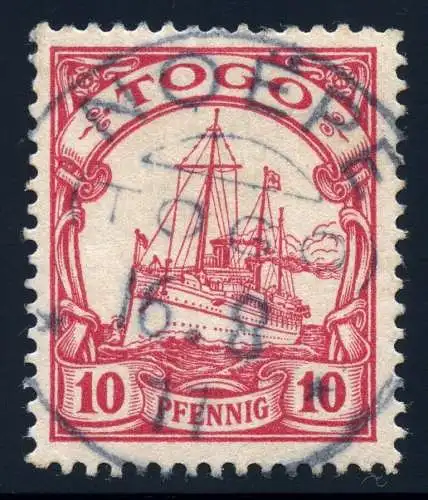 Togo 1911 Michel 9 Kaiseryacht ° Noepe 16.8.11 Einwandfrei / 48