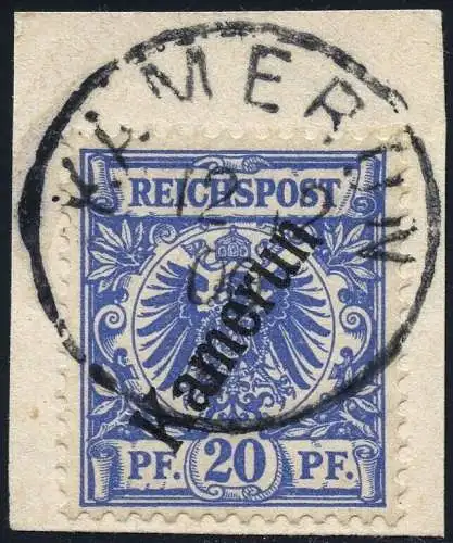 Kamerun 1900 Michel 4  °  Kamerun 12/2/00 Briefstück Einwandfrei / 76