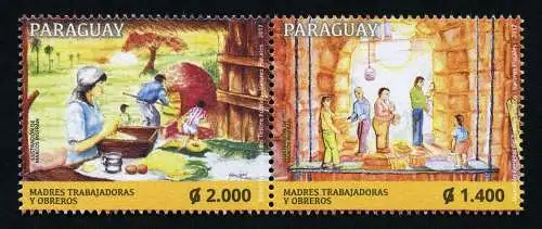 Paraguay 2017 Berufstätige Frauen und Männer Arbeitswelt Postfrisch MNH