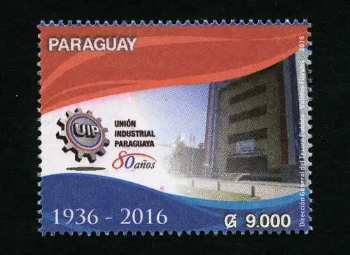 Paraguay 2016 Industrie-Union Wirtschaft Economics Architektu Postfrisch MNH