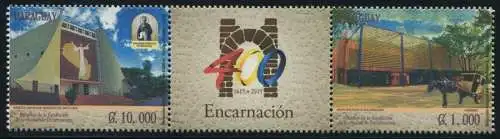 Paraguay 2015 Kirche Church Heiliger Pferdekutsche Architektur Postfrisch MNH