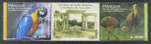 Paraguay 2014 Zoo Papagei Nandu Vögel Birds Parrot Asuncion 5246-5247 MNH