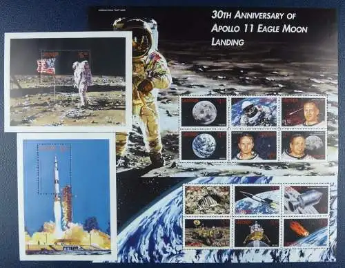 Grenada 1999 Raumfahrt Space 1. Mondlandung Espace 3946-3957 Block 527-528 MNH