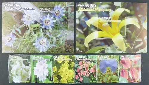 Paraguay 2013 Blumen Flowers Blüten Blossoms Pflanzen Plants MNH