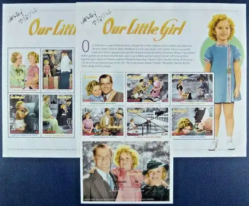 Grenada 2002 Shirley Temple Schauspielerin Kino Cinema 5022-5031 Block 680 MNH