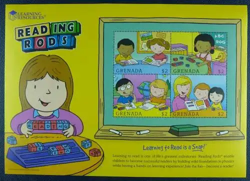 Grenada 2003 Buchstabenwürfel Reading Rods Comics 5226-5229 Postfrisch MNH