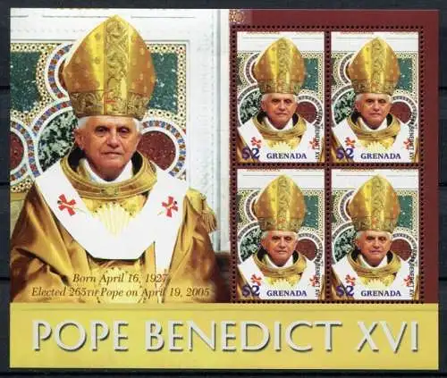 Grenada 2006 Papst Benedikt Pope Benedict 5699 Kleinbogen Postfrisch MNH