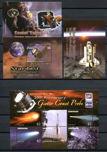 Grenada 2006 Raumfahrt Space Apollo Soyuz Giotto 5767-5780 Block 754-756 MNH