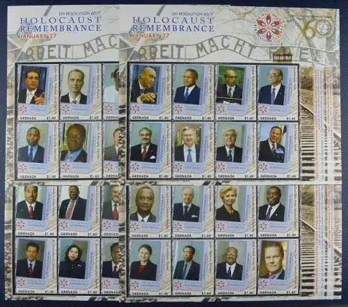 Grenada 2007 Holocaust UNO Geschichte 5947-5978 Postfrisch MNH
