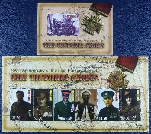 Grenada 2007 Viktoriakreuz Victoria Cross Militär Soldaten 5935-40 Block 769 MNH