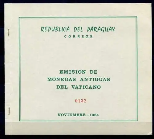 Paraguay 1964 Eucharist. Kongreß Religion Block 63 im Folder Postfrisch MNH