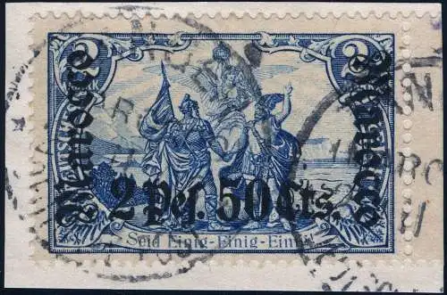 DP Marokko 1905 Michel 31 A ° Tanger Briefstück Einwandfrei Geprüft BPP / 63