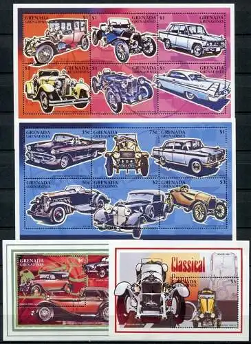 Grenada Grenadinen 1996 Oldtimer Autos Cars 2301-2312 + Block 360-361 MNH
