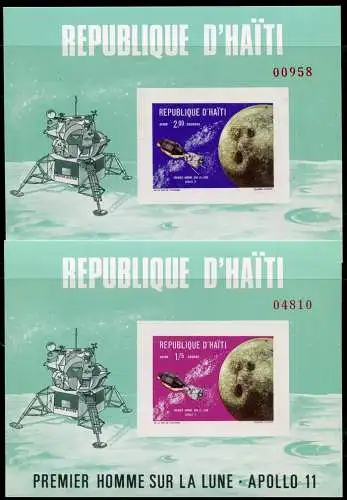 Haiti 1969 Raumfahrt Space Weltraum Espace Block 41-42 Postfrisch MNH