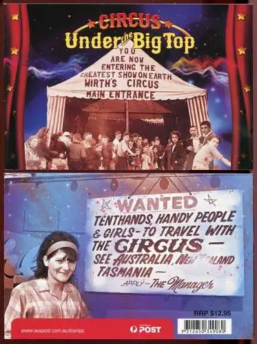 Australien Australia 2007 Zirkus Circus Prestige-Markenheft Gestempelt Used CTO