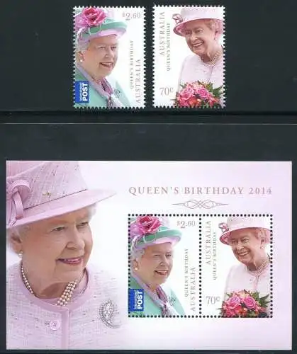 Australien Australia 2014 Königin Elisabeth Geburtstag QE II Royalty MNH