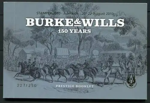 Australien Australia 2010 Burke & Wills Ungezähnt Imperf Markenheft 465 B RAR