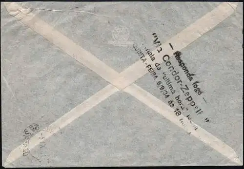 Zeppelin Dt. Reich 1934 7. SAF Freistempel Essen Rio de Janeiro Si 271 A / 1626