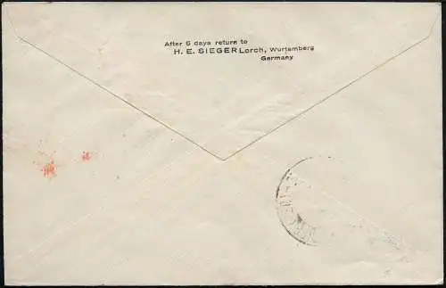 Zeppelin Dt. Reich 1932 4. SAF Anschlussflug Freistempel Berlin Si 157 C / 1572