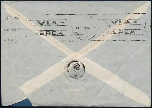 Zeppelin 1936 Dt. Reich 19. SAF Brief RM 3,25 Berlin Argentinien Si 376 B / 2107