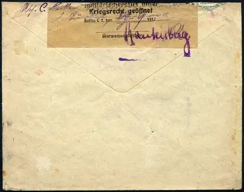 Dt. Militärmission Türkei 1917 Ayasma zum Dampfer General MSP No. 14 Berlin /104