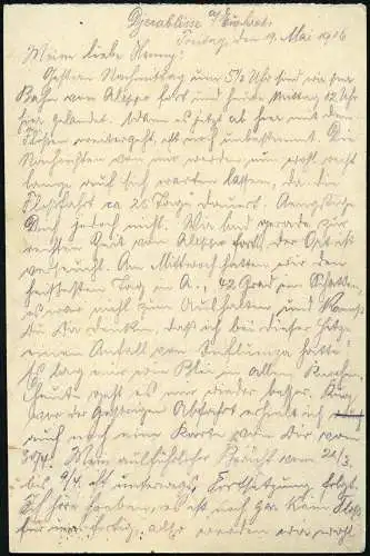 Dt. Militärmission Türkei 1916 PK Djerablus Stab Goltz Pascha Feldpost Aleppo/83