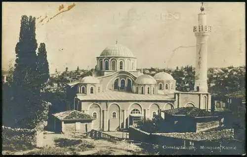 Dt. Militärmission Türkei 1917 AK Flieger Tschanak MSP 14 Marine-Feldpost Hof/68