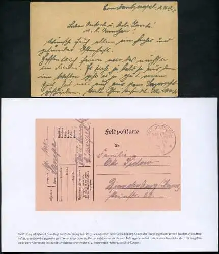 Dt. Militärmission Türkei 1918 PK MSP 14 Schulschiff Teri-i-Musghian BPP / 165
