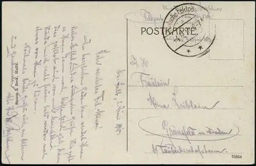 Dt. Militärmission Türkei 1918 Jildirim AK Tarnstempel Amman nach Grünsfeld /112