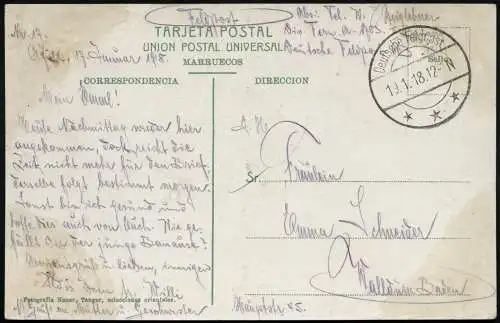 Dt. Militärmission Türkei 1918 Jildirim AK Tarnstempel Aleppo Afule Walldürn/133