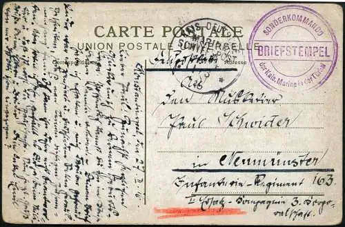 Dt. Militärmission Türkei 1916 AK Sonderkommando der Kaiserl. Marine MSP 14/ 107