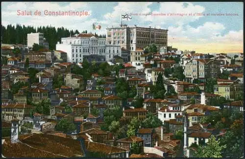Dt. Militärmission Türkei 1916 AK via MSP 14 U-Boots-Halbflottille Torgau / 212