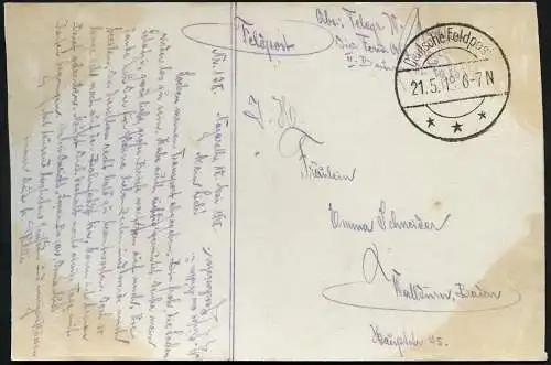 Dt. Militärmission Türkei 1918 Jildirim AK Tarnstempel Nazareth Walldürn / 114