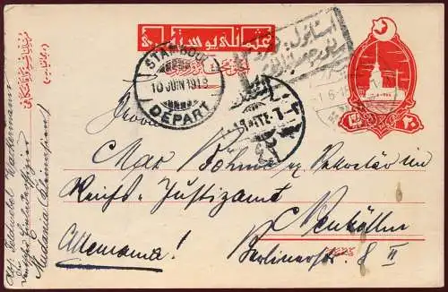 Dt. Militärmission Türkei 1918 PK Mudania/Marmarameer Justizamt Neukölln / 110