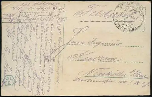 Dt. Militärmission Türkei 1917 AK Rumänien-Feldzug Konstantinopel Neukölln / 119