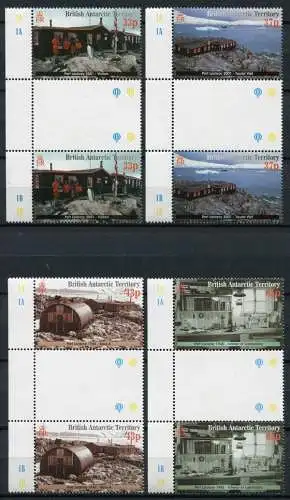 Britische Antarktis BAT 2001 Port Lockroy Zwischenstegpaare 315-318 MNH