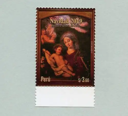 Peru 2019 Weihnachten Gemälde Jungfrau von Belen Christmas Navidad Natal MNH